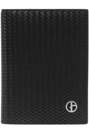 Giorgio Armani Homme, Accessoires, Noir, Taille: ONE Size Portefeuille en Cuir Élégant pour Homme