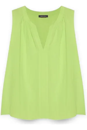 Fiorella rubino Femme, Tops, Jaune, Taille: 46 FR Top en viscose Lenzing™ Ecovero™