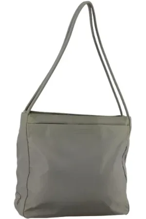 Prada Femme, Pre-owned, Gris, Taille: ONE Size Pre-owned Tissu sacs-prada