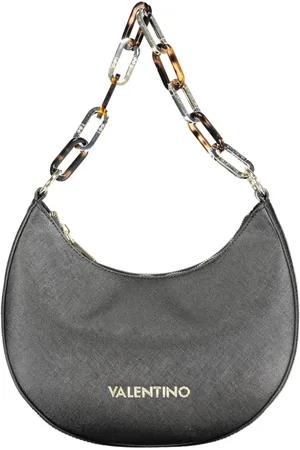 Valentino by Mario Valentino Femme, Sacs, Noir, Taille: ONE Size Sac à bandoulière noir avec chaîne