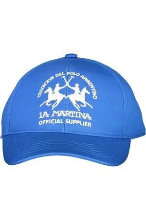 La Martina Homme, Accessoires, Bleu, Taille: ONE Size Casquette Homme Coton Bleu Mode