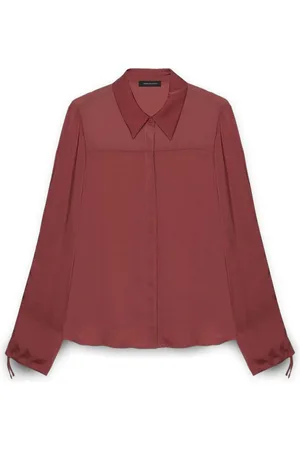 Fiorella rubino Femme, Blouses et Chemises, Rouge, Taille: 50 FR Chemise en satin