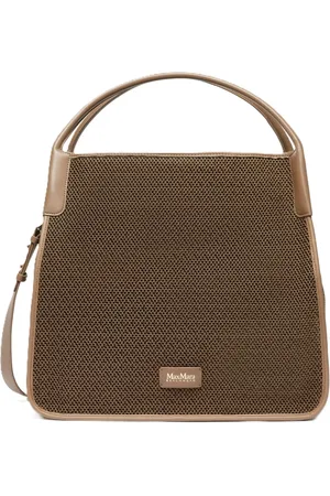 Max Mara Femme, Sacs, Brun, Taille: ONE Size Sac de tous les jours élégant avec détail en filet