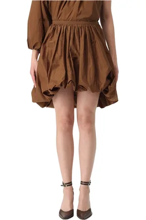 Serafini Femme, Jupes, Brun, Taille: 38 FR Jupe en Nylon