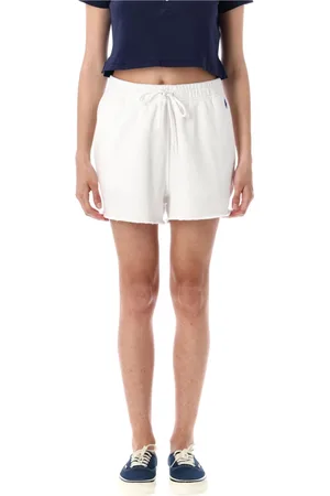 Ralph Lauren Femme, Shorts, Blanc, Taille: 38 FR Short en Molleton Confortable pour Homme