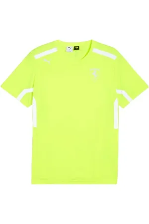 PUMA Homme, Sport, Jaune, Taille: M Tee-shirt Jaune Fluo à Manches Courtes