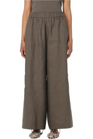 Max Mara Femme, Pantalons, Vert, Taille: 38 FR Pantalon Straight Minnie