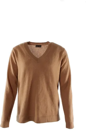 IKKS Femme, Pulls, Brun, Taille: 42 FR Pull en Cachemire Marron pour Femme