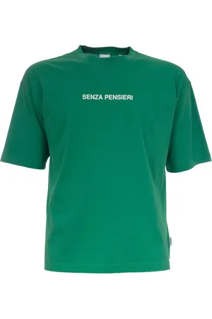 Aspesi Homme, Tops, Vert, Taille: M T-shirt en Coton avec Imprimé