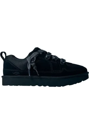 UGG Femme, Chaussures, Noir, Taille: 36 EU Baskets en Daim à Lacets