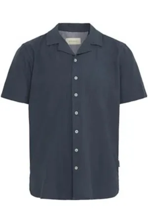 Blend Homme, Chemises, Bleu, Taille: S Chemise Homme Manches Courtes