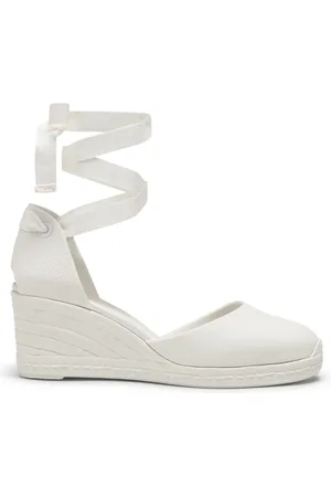 Castaner Femme, Chaussures, Blanc, Taille: 40 EU Alpargata Avec 7 CM DE Wedge