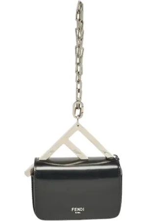 Fendi Femme, Pre-owned, Noir, Taille: ONE Size Pre-owned Cuir pochettes-minaudieres