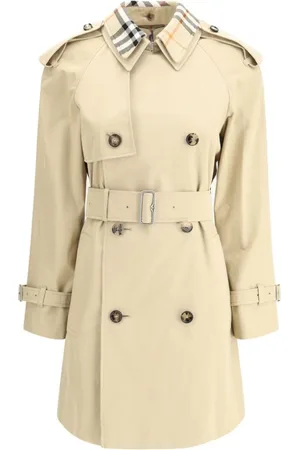 Burberry Femme, Manteaux, , Taille: 36 FR Trench en Coton à Double Boutonnage