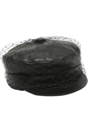 Dior Unisex, Pre-owned, Noir, Taille: ONE Size Pre-owned Cuir chapeaux