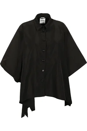 Aspesi Femme, Blouses et Chemises, Noir, Taille: 36 FR Chemisiers Noirs Sur Mesure