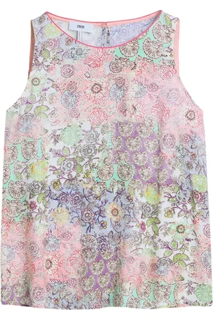 Cinque Femme, Tops, Multicolore, Taille: 40 FR Top Imprimé Fantaisie A-Ligne