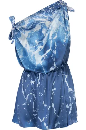 Roberto Cavalli Femme, Robes, Bleu, Taille: 34 FR Bleu Soie Vêtements Femme