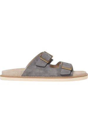 Brunello Cucinelli Homme, Chaussures, Bleu, Taille: 40 EU Sandales Avion en Daim
