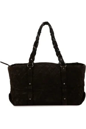 CHANEL Femme, Pre-owned, Brun, Taille: ONE Size Pre-owned Daim cabas