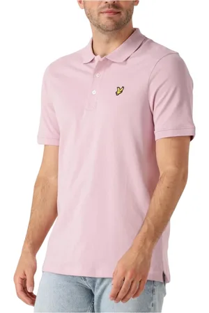 Lyle & Scott Homme, Tops, Rose, Taille: M Polo Uni en Rose Frais