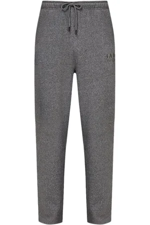 Guess Homme, Pantalons, Gris, Taille: S Pantalon de survêtement avec logo et cordon de serrage à la taille