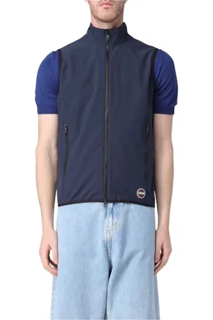 Colmar Homme, Vestes, Bleu, Taille: XL Gilet zippé col haut moderne