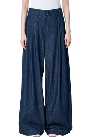 DRIES VAN NOTEN Femme, Jeans, Bleu, Taille: 38 FR Pantalon Large en Denim