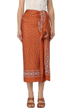 Pinko Femme, Jupes, Rouge, Taille: 40 FR Jupe Twill Allegria
