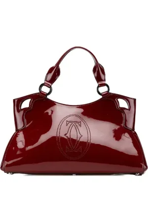 Cartier Femme, Pre-owned, Rouge, Taille: ONE Size Pre-owned Cuir sacs-main