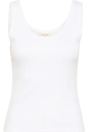 Part Two Femme, Tops, Blanc, Taille: 40 FR Haut Blanc Lumineux Roselynpw Chemisier