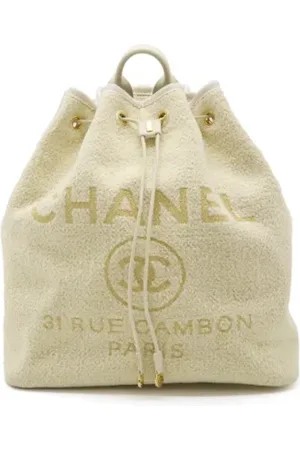 CHANEL Femme, Pre-owned, , Taille: ONE Size Pre-owned Toile sacs-dos