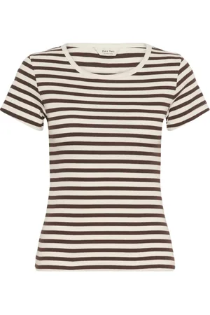 Part Two Femme, Tops, Noir, Taille: 36 FR Tee-shirt à rayures Bracken Stripe
