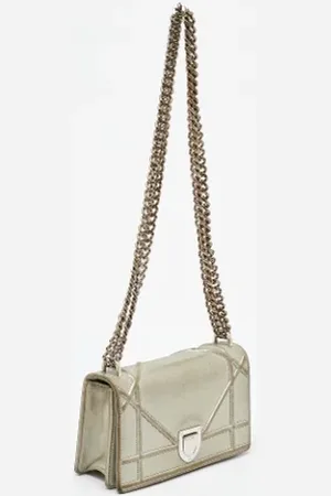 Dior Femme, Pre-owned, Gris, Taille: ONE Size Pre-owned Cuir sacs-dior
