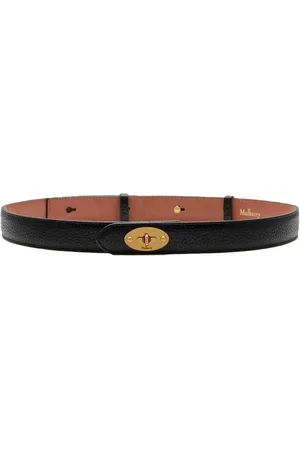 MULBERRY Femme, Accessoires, Noir, Taille: 3XS Ceinture fine en cuir noir