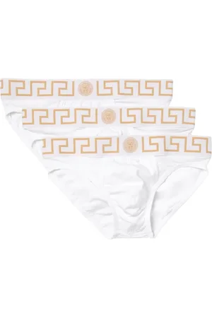 VERSACE Homme, Sous-vêtements, Blanc, Taille: 2XL Design Clé Grecque Sous-vêtements