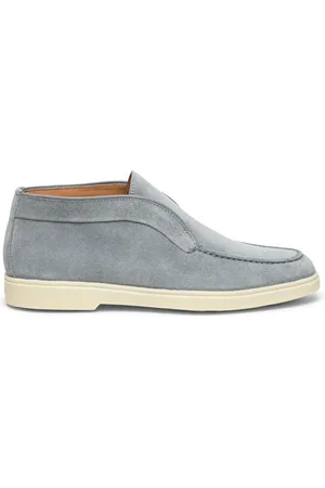 santoni Femme, Chaussures, Bleu, Taille: 36 EU Bottine désert en daim pour femmes