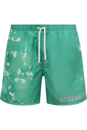 Dsquared2 Homme, Maillots de bain, Vert, Taille: M Midnight Goth Boxer Midi