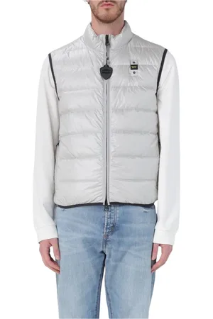 Blauer Homme, Vestes, Gris, Taille: XL Gilet de Costume Gris pour Homme Moderne
