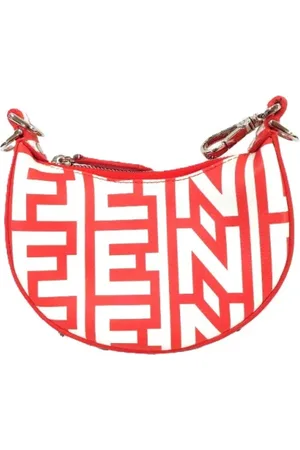 Fendi Femme, Pre-owned, Rouge, Taille: ONE Size Pre-owned Cuir sacs-main