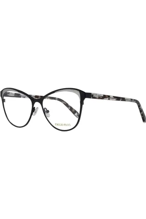 Emilio Pucci Femme, Accessoires, Multicolore, Taille: ONE Size Lunettes Optiques Noires pour Femmes Monture Complète