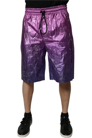 Dolce & Gabbana Homme, Shorts, Rose, Taille: M Metallic Two Tone Bermuda Shorts