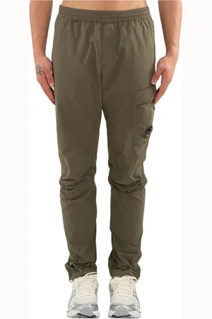 C.P. Company Homme, Pantalons, Vert, Taille: M Pantalon en nylon avec poches