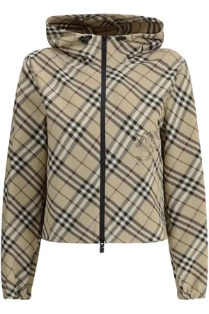 Burberry Femme, Vestes, , Taille: 38 FR Veste Casual Imperméable à motif d