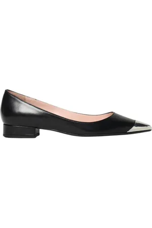 ANNA F. Femme, Chaussures, Noir, Taille: 40 EU Ballerines en Cuir Noir