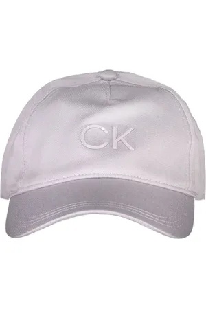 Calvin Klein Femme, Accessoires, Violet, Taille: ONE Size Chapeau de soleil en coton lilas avec logo