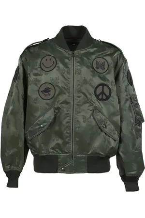Pins & Needles Homme, Vestes, Vert, Taille: L Veste Vert Olive à Imprimé Papillon