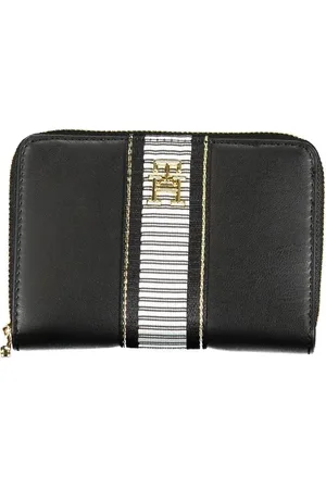 Tommy Hilfiger Femme, Accessoires, Noir, Taille: ONE Size Portefeuille Élégant avec Fermeture Éclair et Emplacements pour Cartes