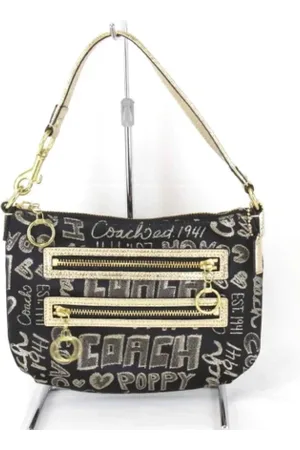 Coach Femme, Pre-owned, Noir, Taille: ONE Size Pre-owned Toile sacs-ports-paule