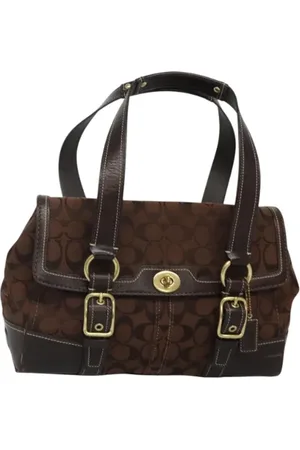 Coach Femme, Pre-owned, Brun, Taille: ONE Size Pre-owned Toile sacs-main